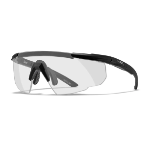 Wiley X Saber Advanced Balistik Gözlük, Şeffaf Lens (Siyah)