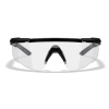 Wiley X Saber Advanced Balistik Gözlük, Şeffaf Lens (Siyah)