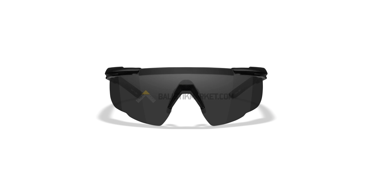 Wiley X Saber Advanced Balistik Gözlük, Şeffaf/Gri/Turuncu Lens (Siyah)
