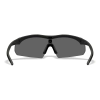 Wiley X WX Vapor 2.5 Balistik Gözlük, Şeffaf/Gri/Turuncu Lens (Siyah)