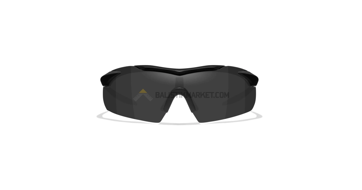 Wiley X WX Vapor 2.5 Balistik Gözlük, Şeffaf/Gri/Turuncu Lens (Siyah)