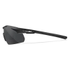 Wiley X WX Vapor Comm 2.5 Balistik Gözlük, Şeffaf/Gri/Turuncu Lens (Siyah)
