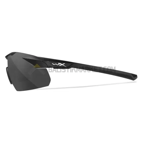 Wiley X WX Vapor Comm 2.5 Balistik Gözlük, Şeffaf/Gri/Turuncu Lens (Siyah)