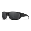 Wiley X WX Omega Black Ops Balistik Gözlük, Polarize Gri Lens (Siyah)