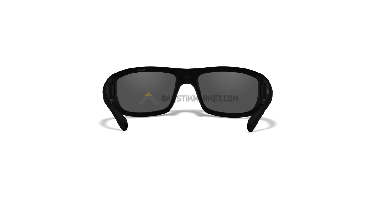 Wiley X WX Omega Black Ops Balistik Gözlük, Polarize Gri Lens (Siyah)