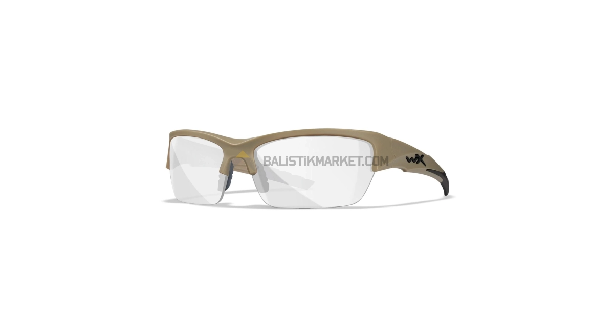 Wiley X WX Valor 2.5 Balistik Gözlük, Şeffaf/Gri/Turuncu (Tan)