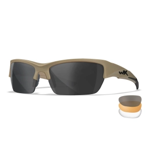 Wiley X WX Valor 2.5 Balistik Gözlük, Şeffaf/Gri/Turuncu (Tan)