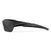 Wiley X WX Valor 2.5 Balistik Gözlük, Şeffaf/Gri Lens (Siyah)