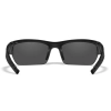 Wiley X WX Valor 2.5 Balistik Gözlük, Şeffaf/Gri Lens (Siyah)