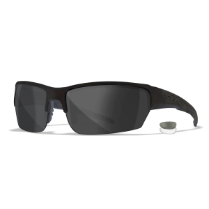 Wiley X WX Valor 2.5 Balistik Gözlük, Şeffaf/Gri Lens (Siyah)