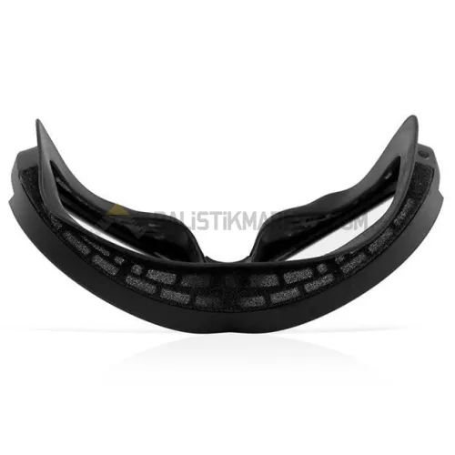 Wiley X Nerve Google Balistik Gözlük, Şeffaf/Gri Lens (Siyah)