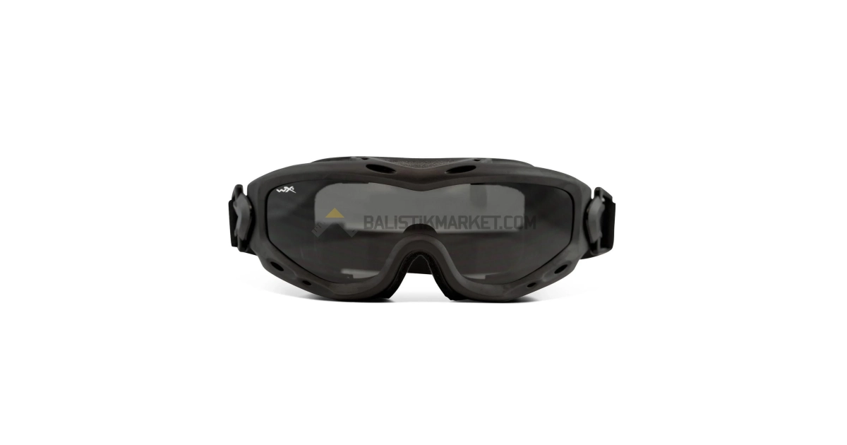 Wiley X Spear Goggle Balistik Gözlük, Gri/Şeffaf/Turuncu Lens (Siyah)