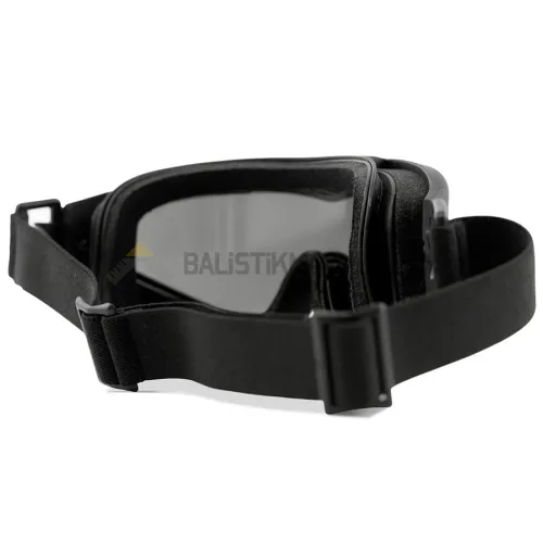 Wiley X Spear Dual Google Balistik Gözlük, Şeffaf/Gri/Turuncu Lens (Siyah)