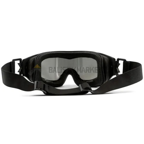 Wiley X Spear Dual Google Balistik Gözlük, Şeffaf/Gri/Turuncu Lens (Siyah)