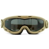 Wiley X Spear Dual Google Balistik Gözlük, Şeffaf/Gri/Turuncu Lens (Tan)