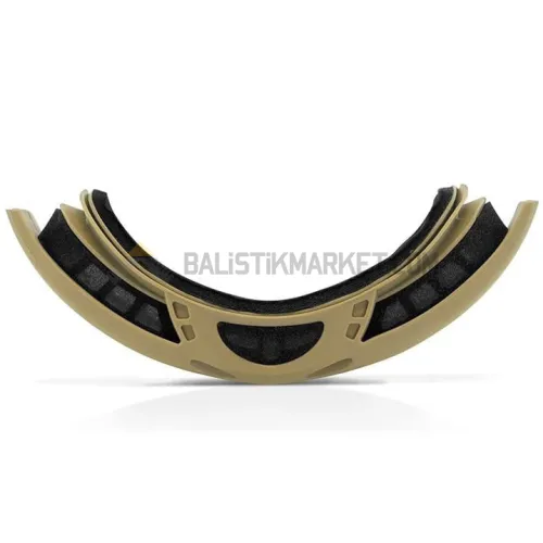 Wiley X Spear Dual Google Balistik Gözlük, Şeffaf/Gri/Turuncu Lens (Tan)