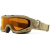 Wiley X Spear Dual Google Balistik Gözlük, Şeffaf/Gri/Turuncu Lens (Tan)
