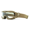 Wiley X Spear Goggle Balistik Gözlük, Gri/Şeffaf/Turuncu Lens (Tan)