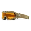 Wiley X Spear Goggle Balistik Gözlük, Gri/Şeffaf/Turuncu Lens (Tan)