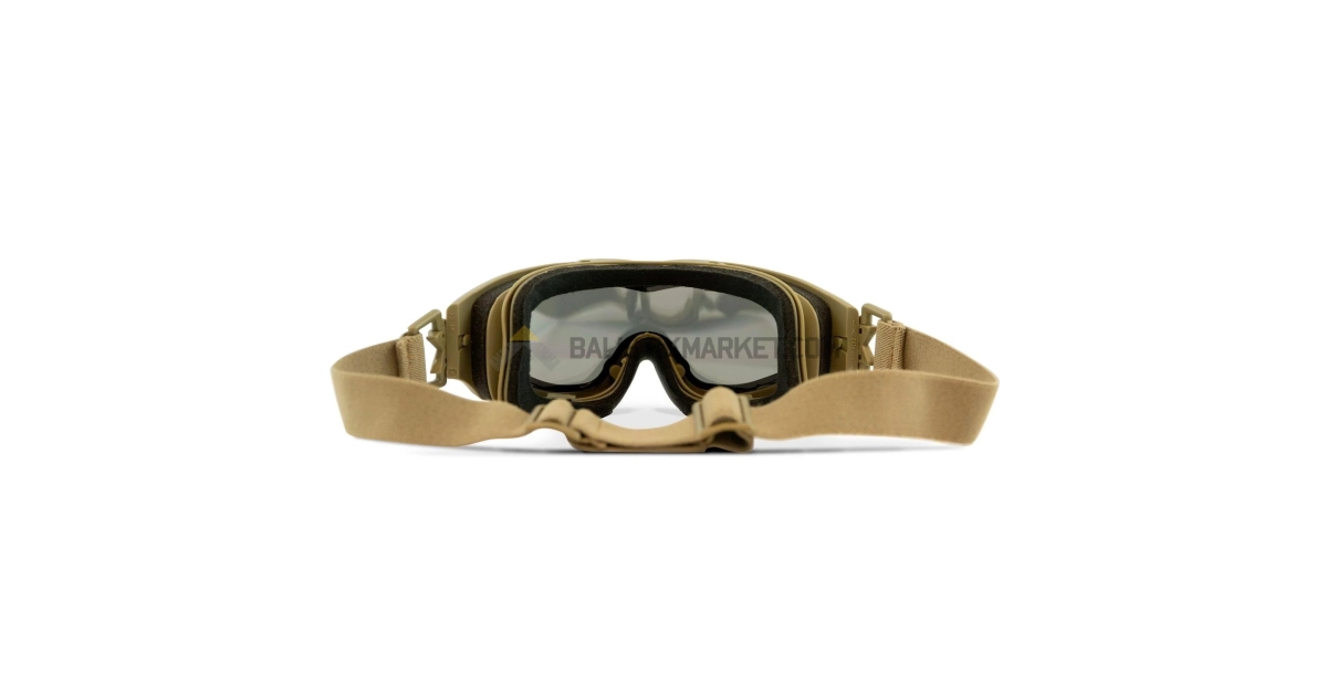 Wiley X Spear Goggle Balistik Gözlük, Gri/Şeffaf/Turuncu Lens (Tan)