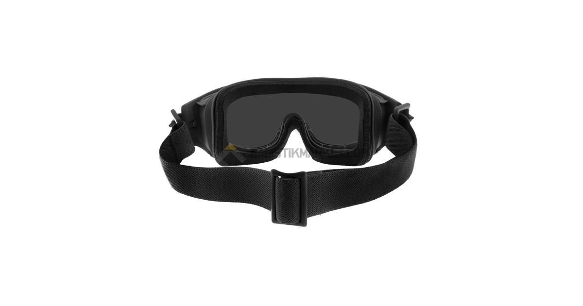 Wiley X Spear Goggle Balistik Gözlük, Şeffaf/Gri Lens (Siyah)